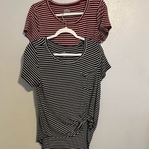 ❌SOLD on Mercari❌ Bundle of Hollister Must Have Striped Tops